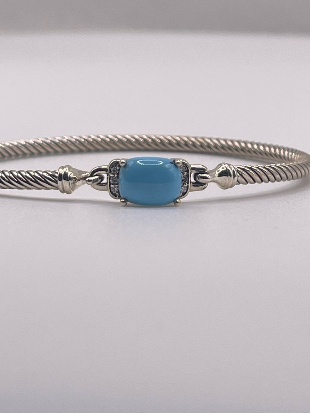 David Yurman Turquoise Chatelaine Bracelet with Diamonds - Picture 10 of 10